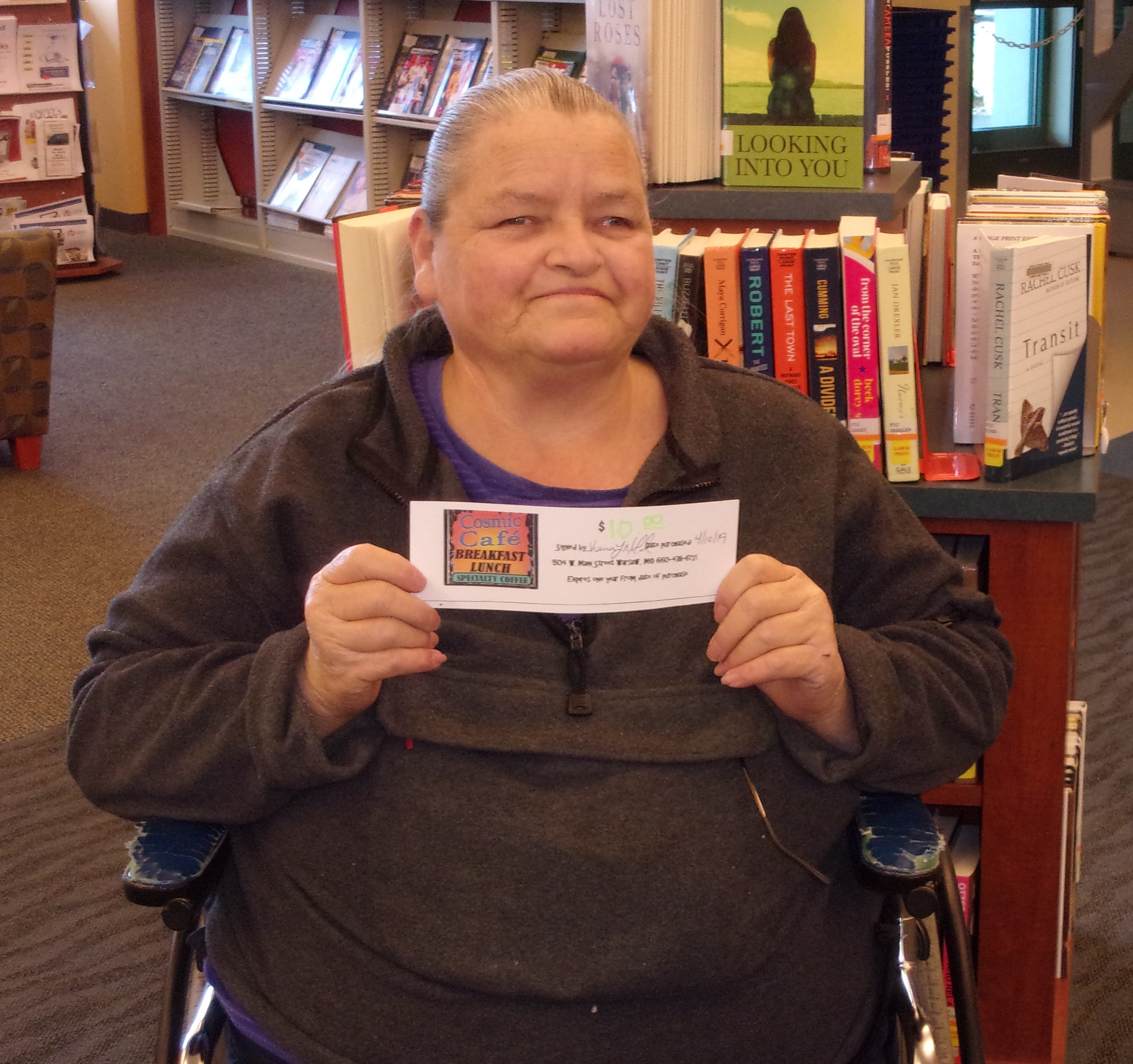 winner in national library week contest