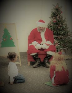 Santa talking to W and C
