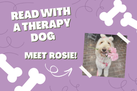 Read with a Therapy Dog!