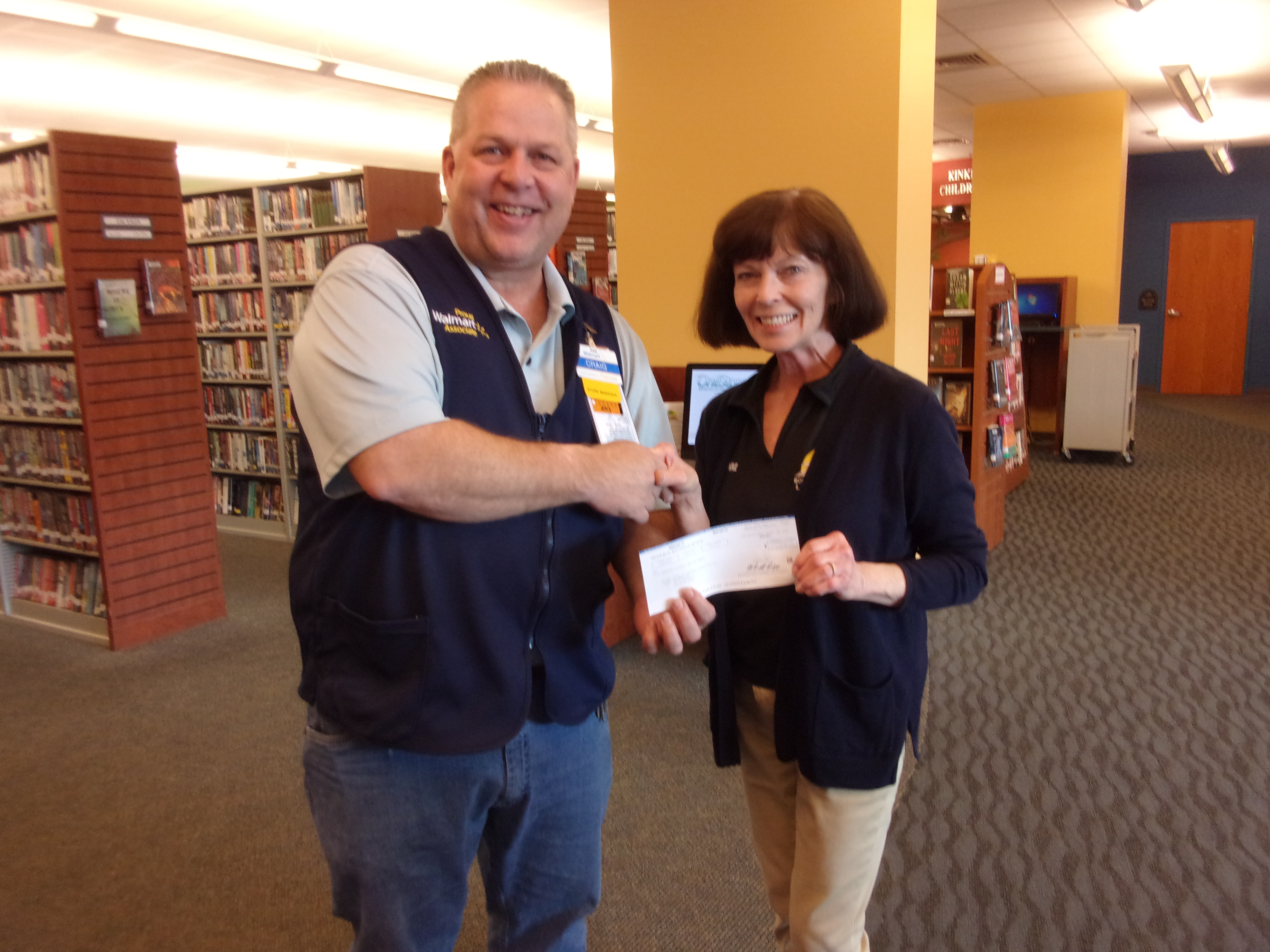 receiving grant from Walmart Community Giving Foundation