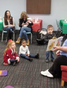 Kids listening to Miss Catie read