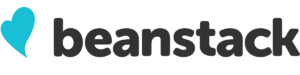 Beanstack's new logo with a heart