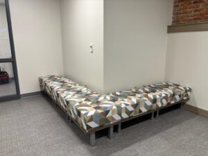 Boonville downstairs bench